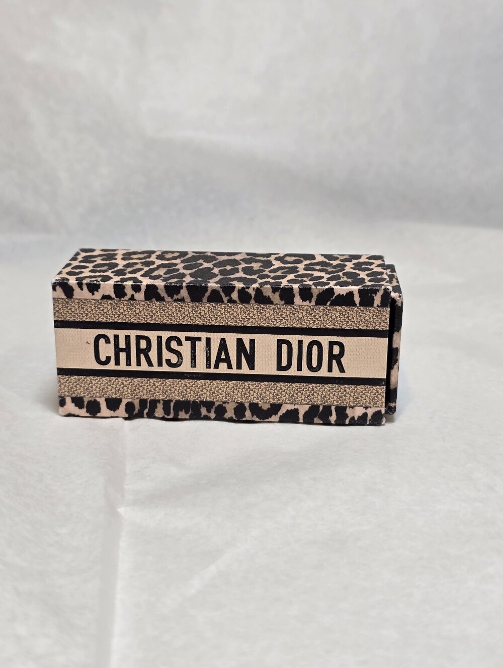 Christian Dior Leopard Print Lipstick Holder Box